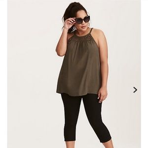 Torrid size 3 lace mock neck tank